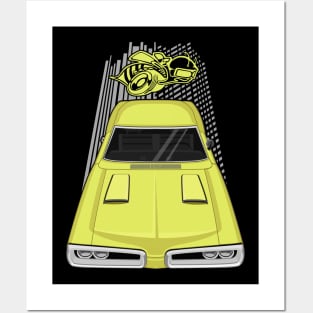 Dodge Coronet Super Bee 1970 - light yellow Posters and Art